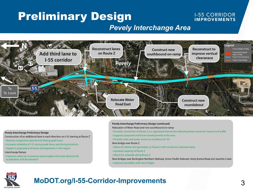 I-55 Corridor Preliminary Design: Pevely