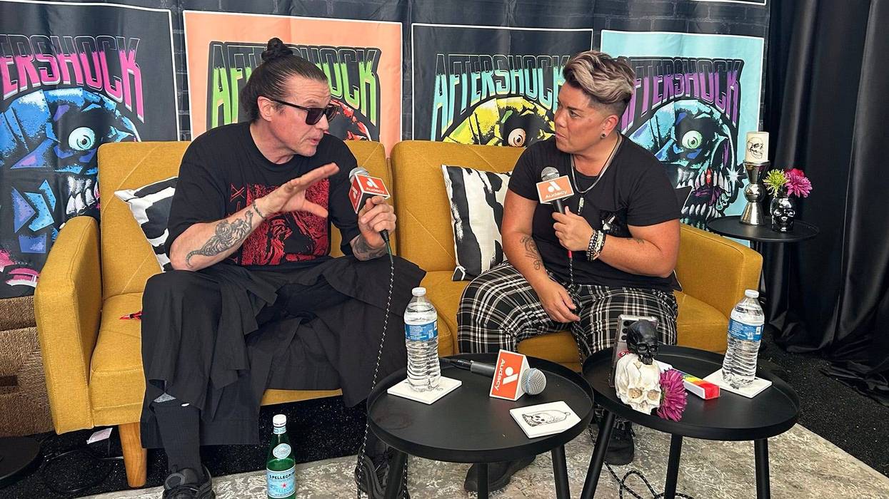 Ian Astbury of The Cult with Audacy's Myki Angeline