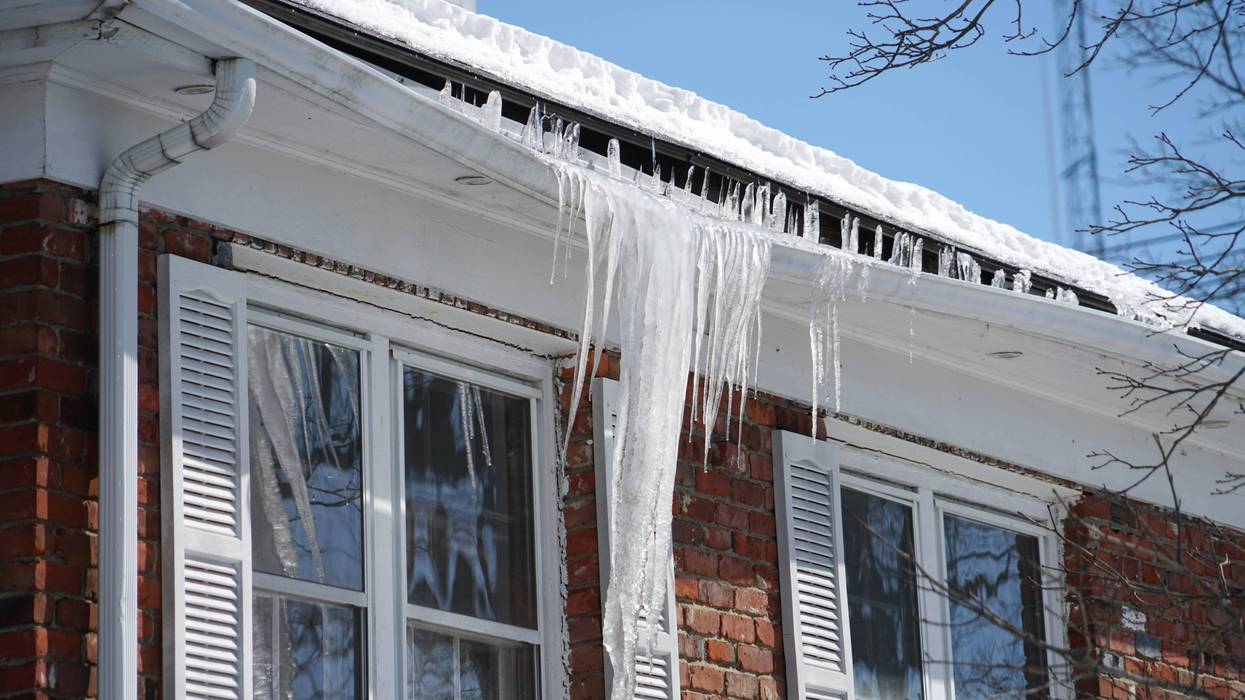 Ice on roofs