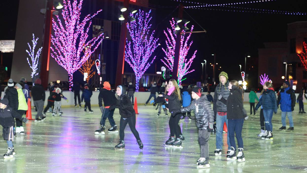 Ice skating at Parkway Bank Park