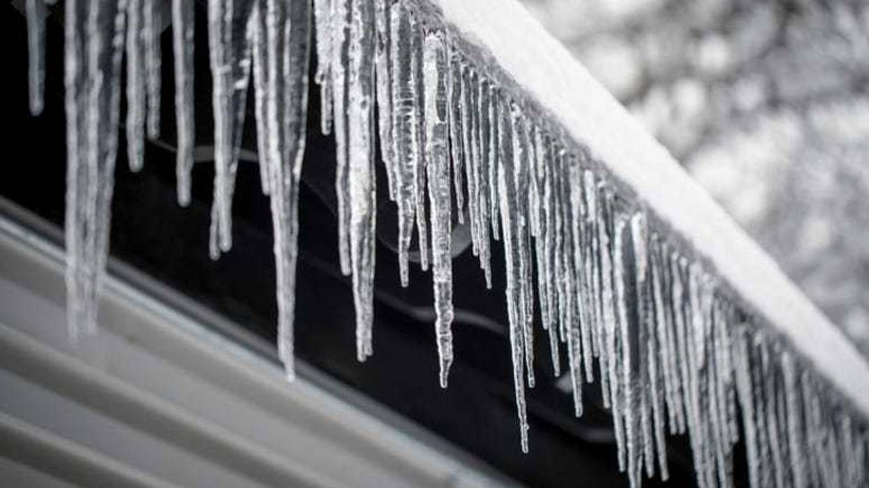 icicles formed made of poo