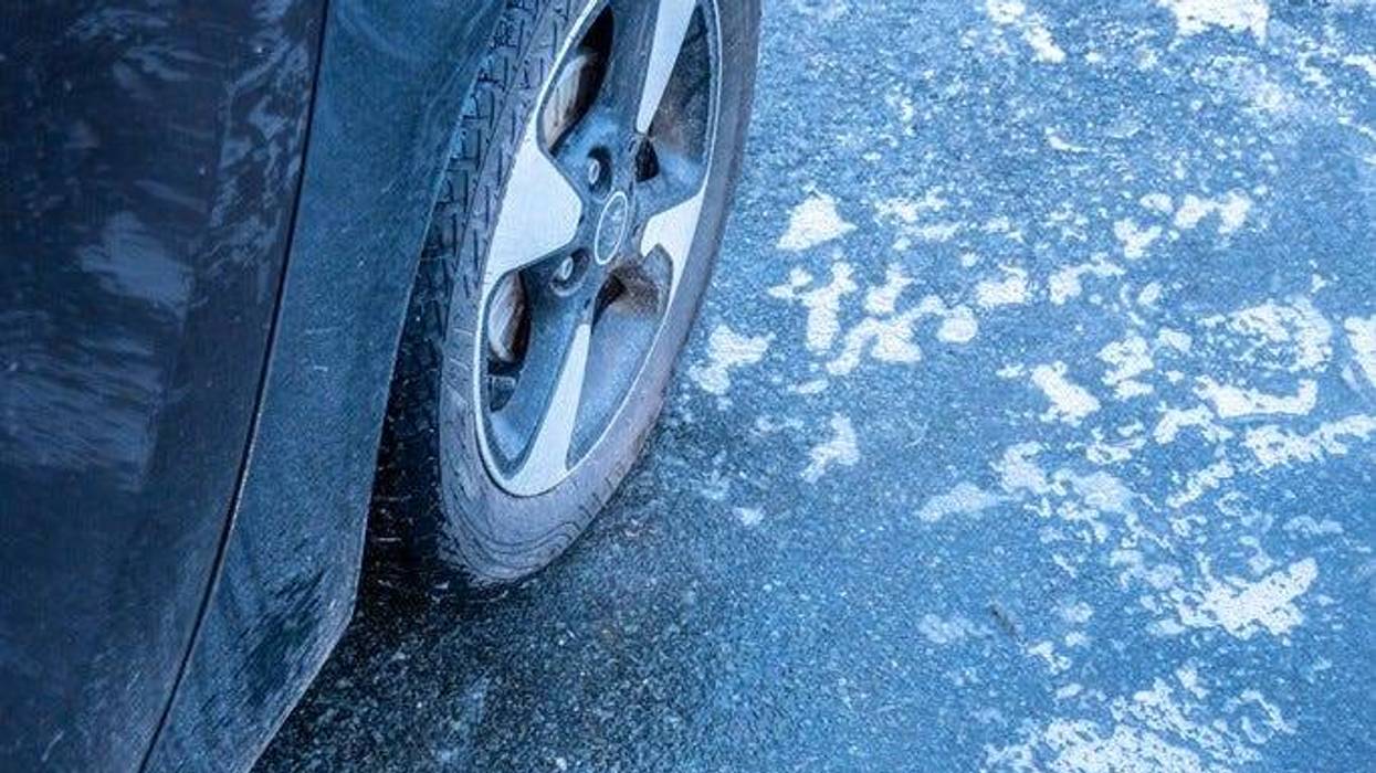 icy road crash