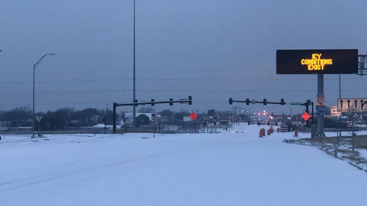 Icy Roads in DFW