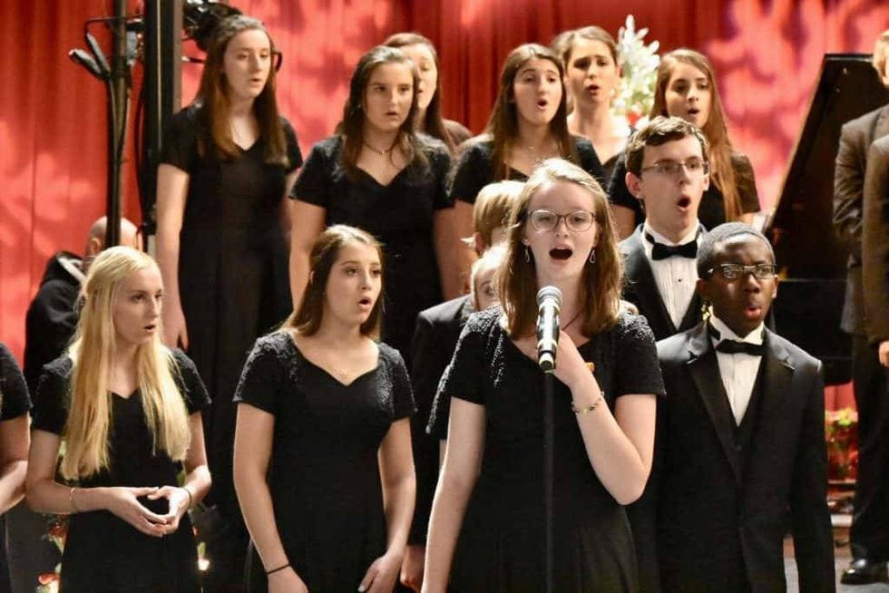 ICYMI: Our 9-12 Division Winners of our Christmas Choir Competition Brought the House Down at the Kimmel Center!