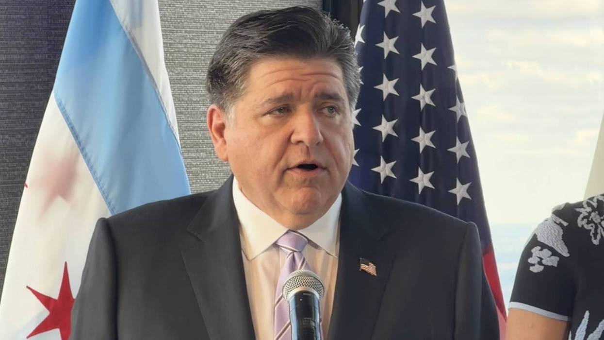Illinois Gov. J.B. Pritzker speaks at an event in Chicago in May 2026.