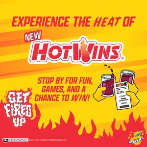 Gabe Ramirez and the Illinois Lottery celebrate HotWins in South Holland