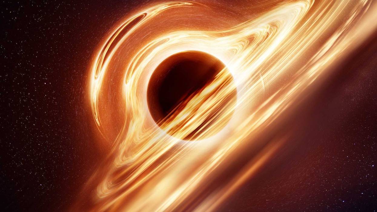 Illustration of a black hole.
