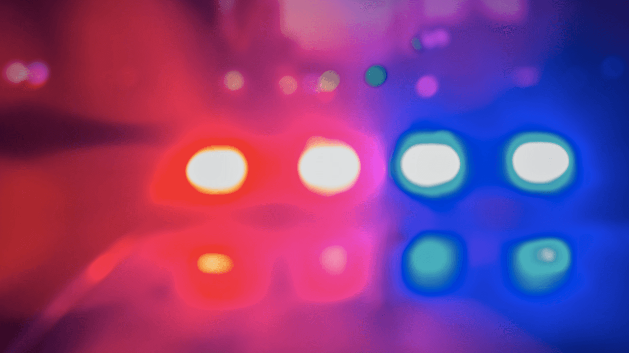 illustration of police lights, crime