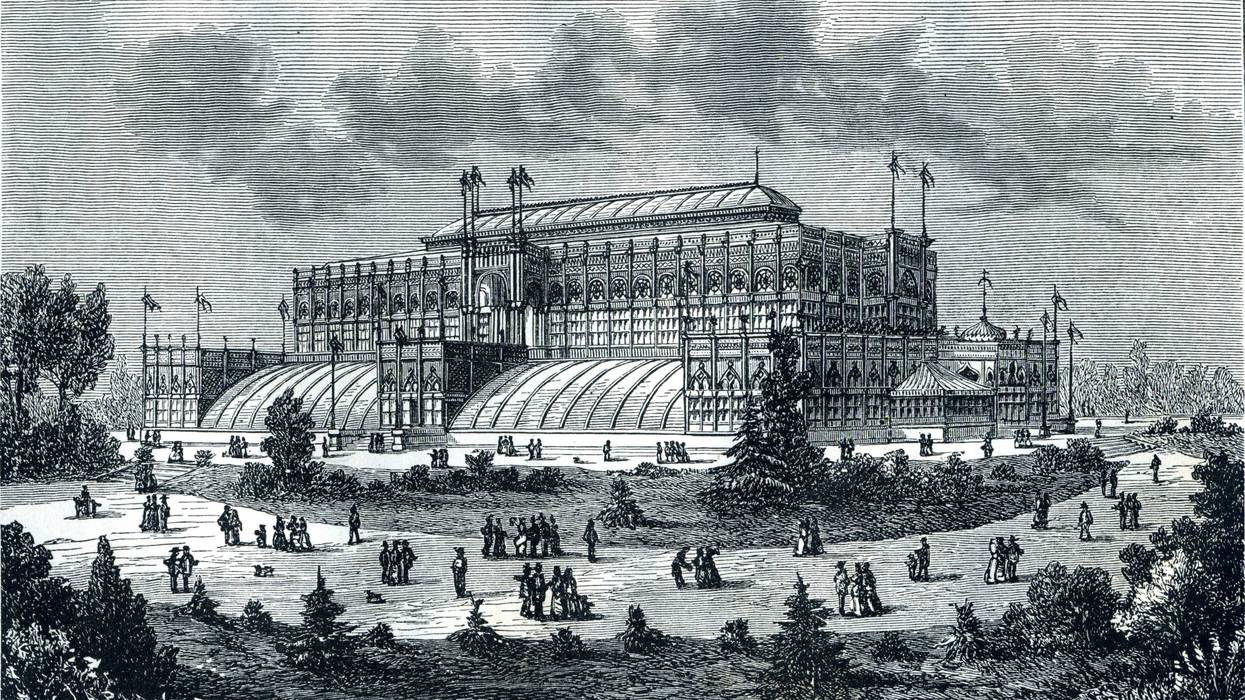 Illustration of the 1876 Centennial International Exhibition
