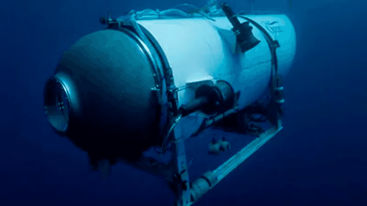 Image of the OceanGate submersible Titan underwater