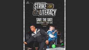 Strike for Literacy with Amon-Ra St. Brown