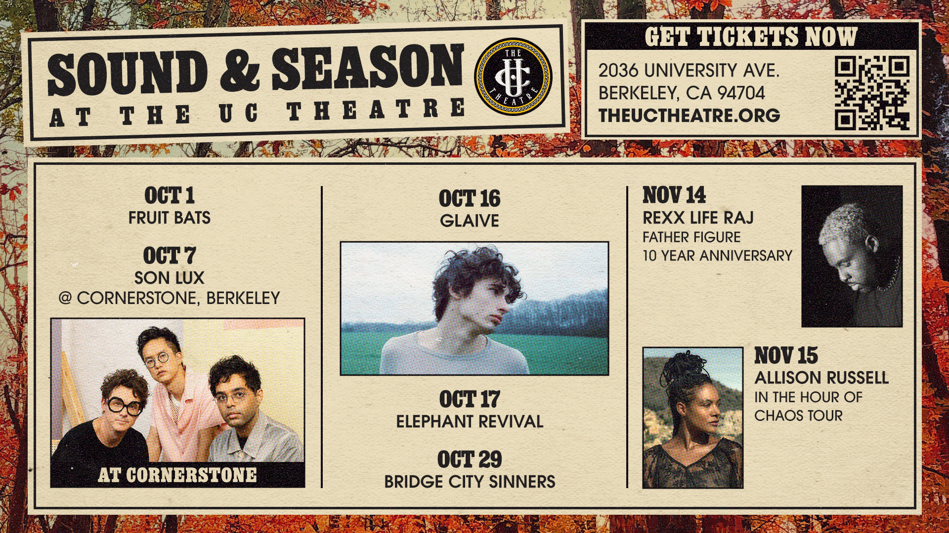 Sound & Season at the UC Theatre!