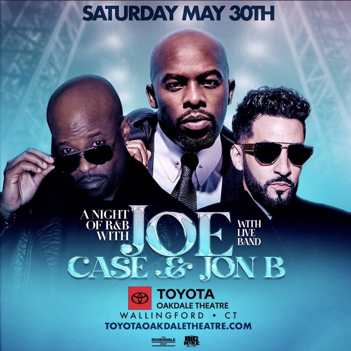 Win Tickets To See Joe, Case & Jon B At Toyota Oakdale Theatre