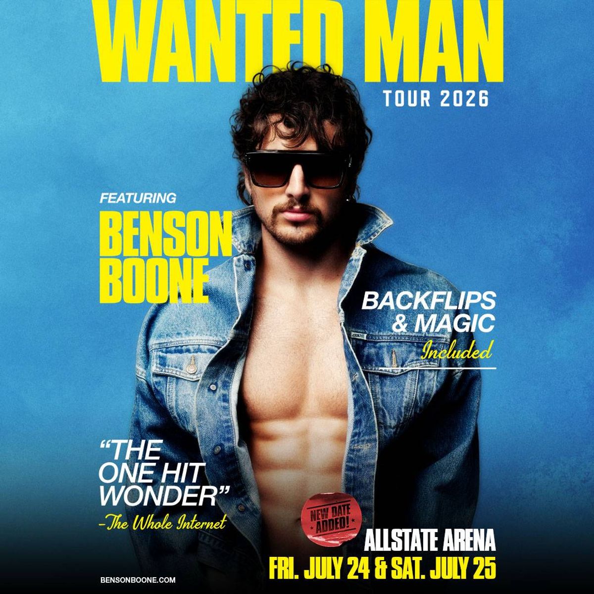 Sonic has your chance to see Benson Boone