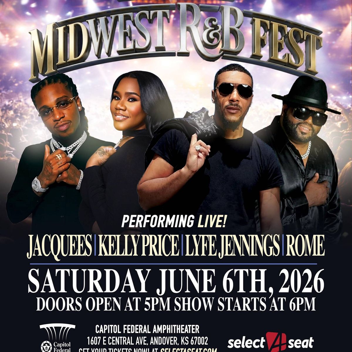 Listen for your chance to win Midwest R&B Fest Tickets!