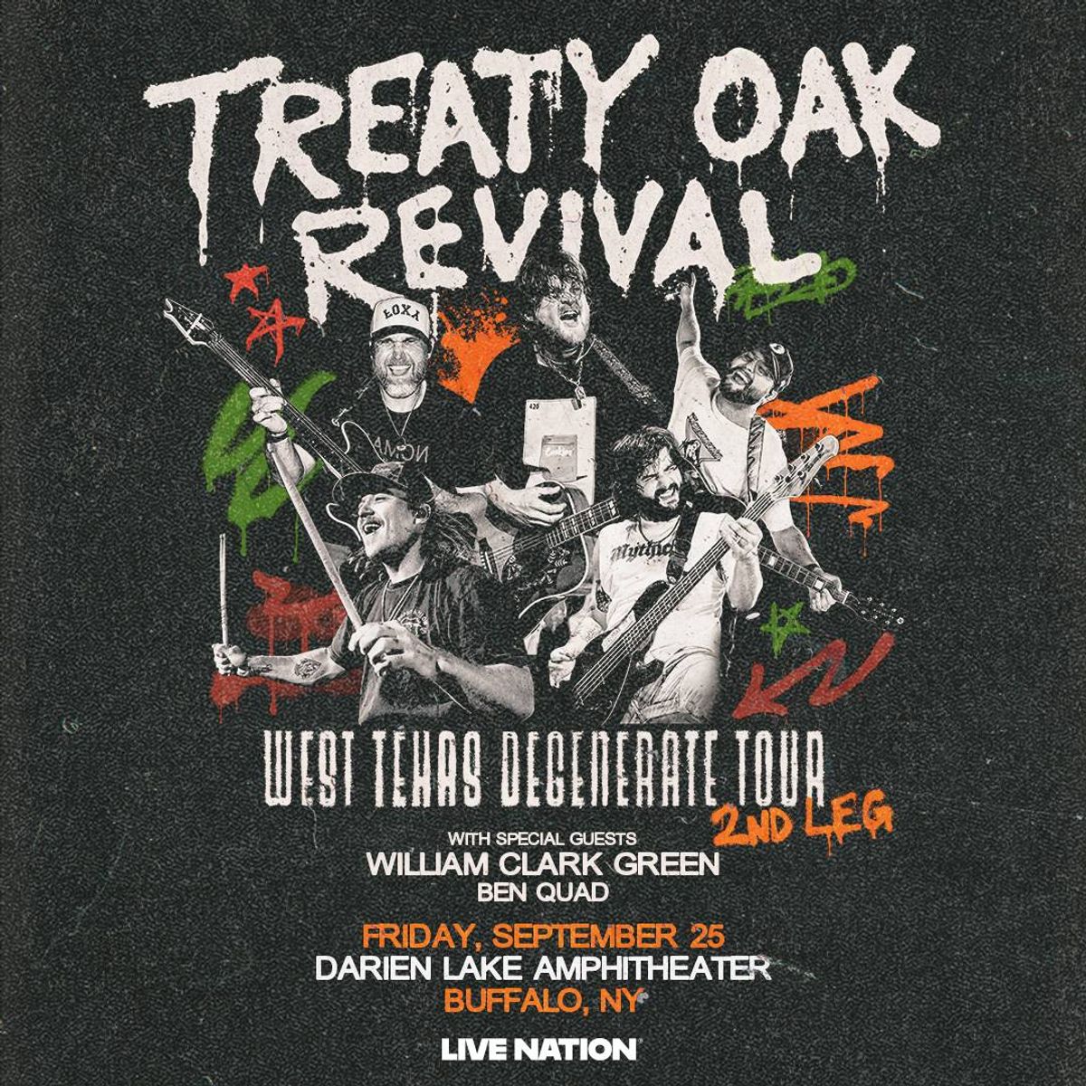 WBEE: Enter for a chance to win a pair of tickets to Treaty Oak Revival at Darien Lake