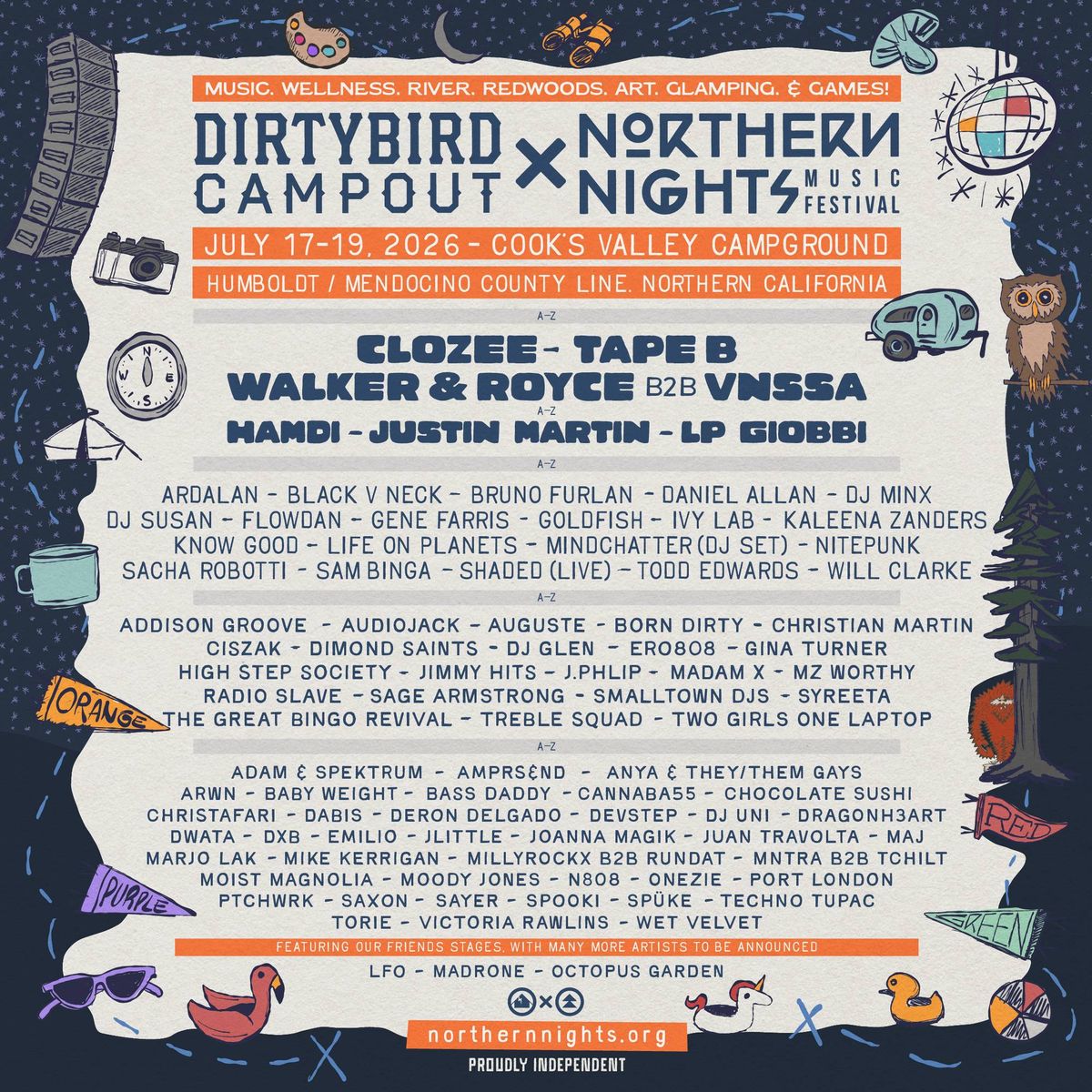 Enter for your chance to win VIP passes to Dirtybird Campout and Northern Nights Music Festival!