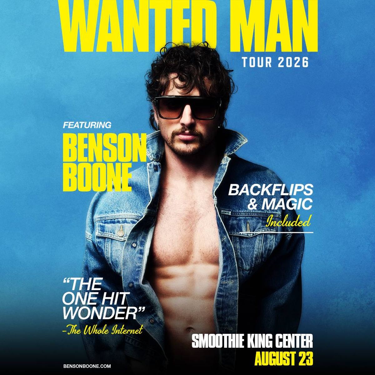 Listen for your chance to win tickets to Benson Boone!