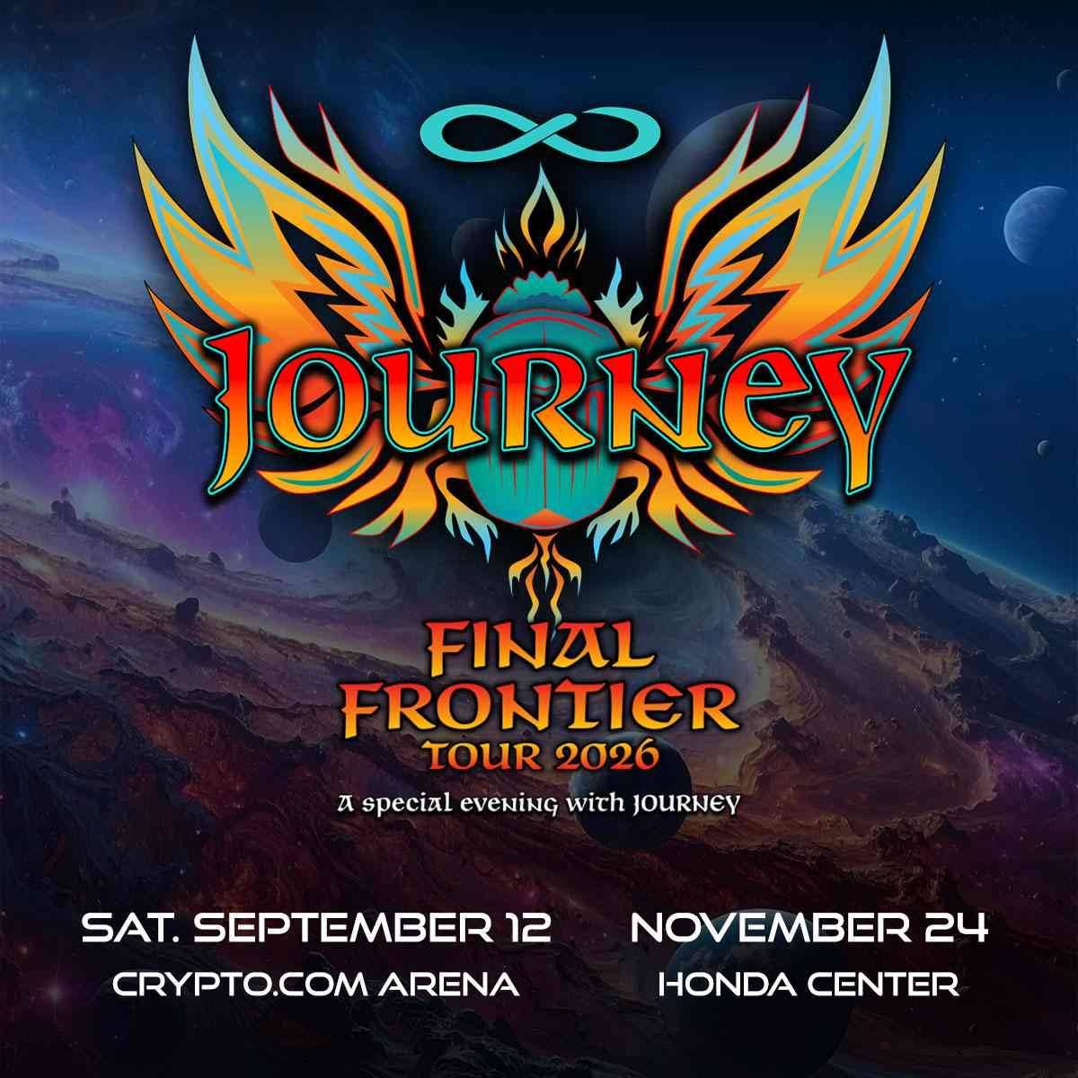 Enter for your chance to win tickets to Journey at Crypto.com Arena