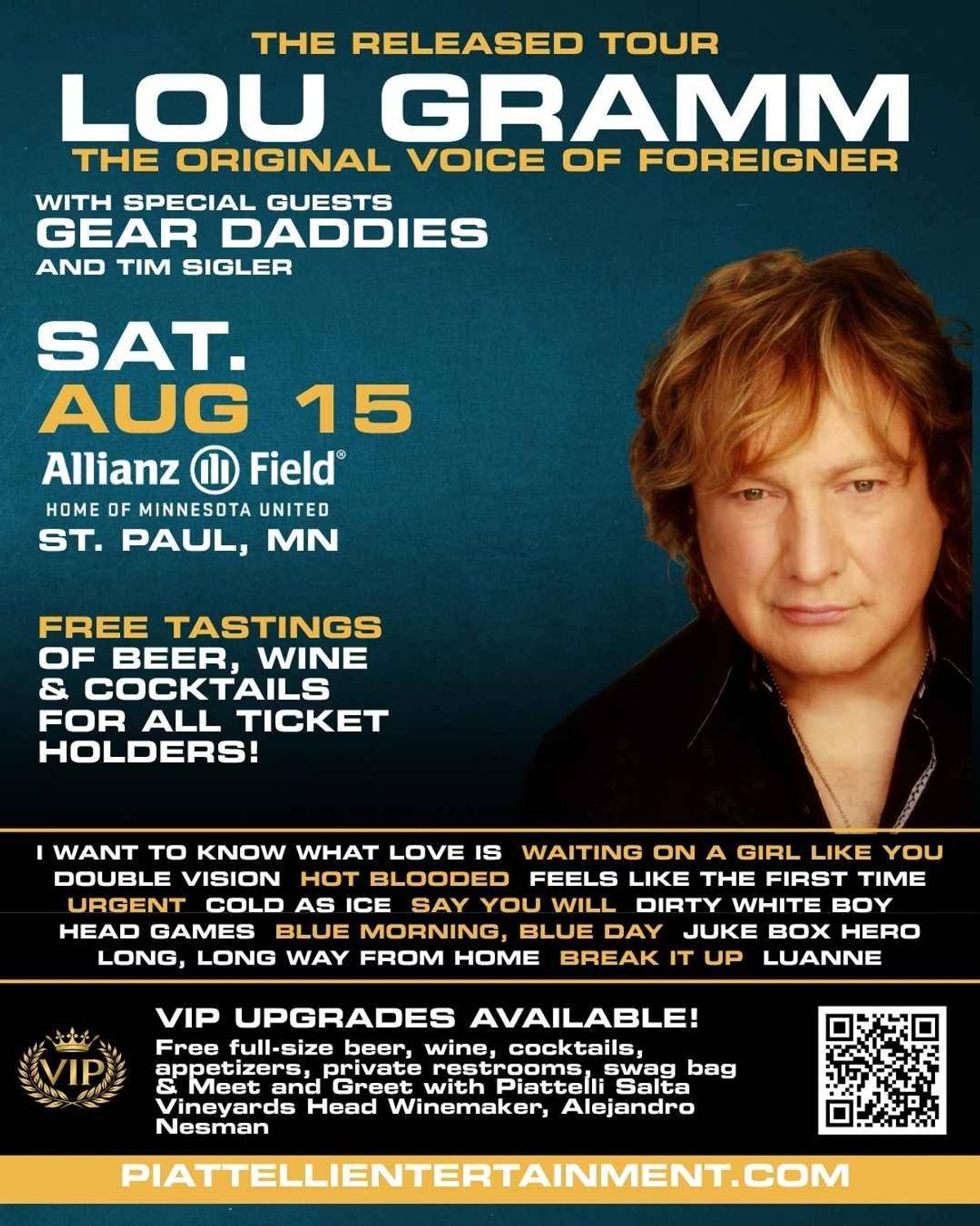 Your chance to see Lou Gramm