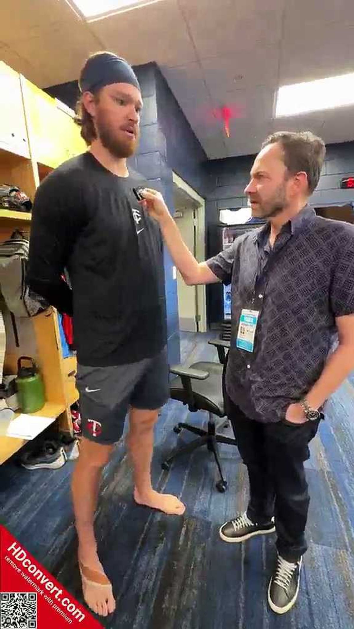 Twins Bailey Ober preps for spring training by throwing fire across the plate - that's home plate and the dinner plate