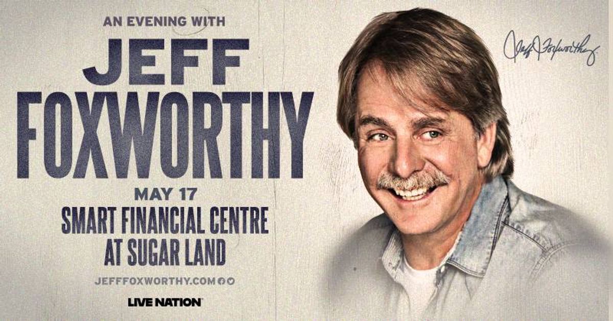 Register to win a pair of tickets to Jeff Foxworthy