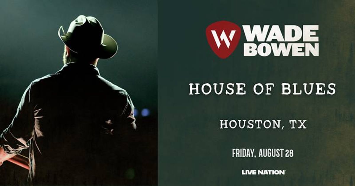 Text for your chance to win a pair of tickets to Wade Bowen