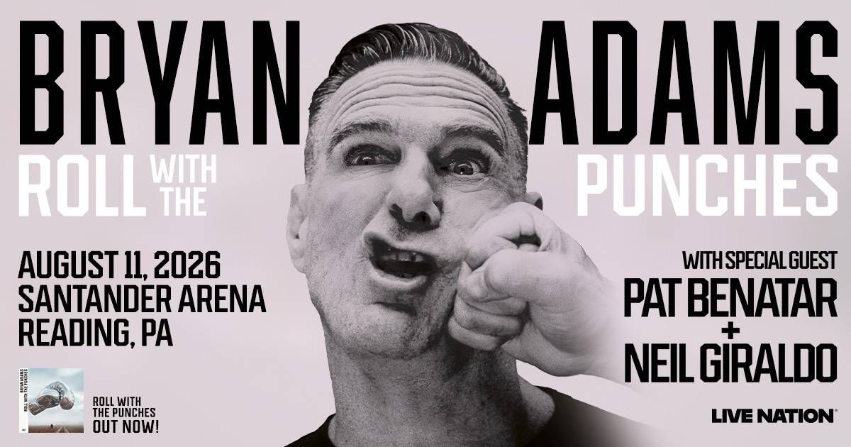 Your chance to win tickets to see Bryan Adams on August 11th at Santander Arena in Reading PA