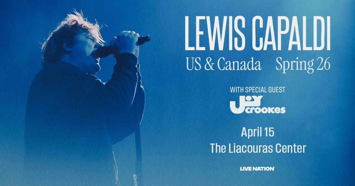 Your chance to win tickets to see Lewis Capaldi on April 15th 2026 at the Liacouras Center in Philly