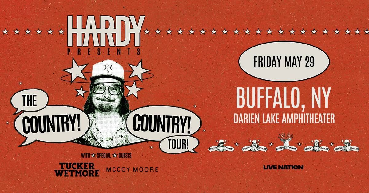 PM: Your chance to win a pair of tickets to see Hardy at Darien Lake Amphitheater on 5/29