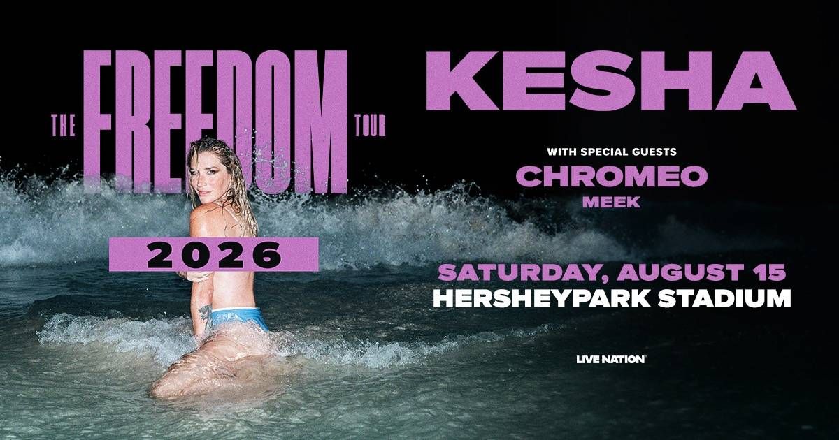 Your chance to win tickets to see Kesha August 15th at Hersheypark Stadium