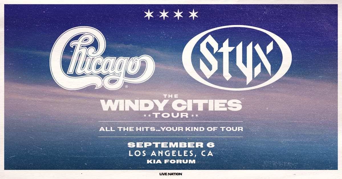 Enter for your chance to win tickets to see Chicago & Styx