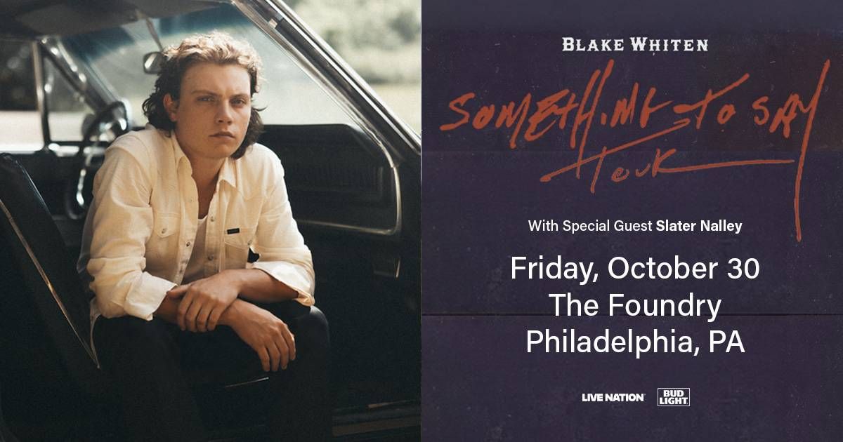 Your chane to see SOLD OUT Blake Whiten this Friday October 30th