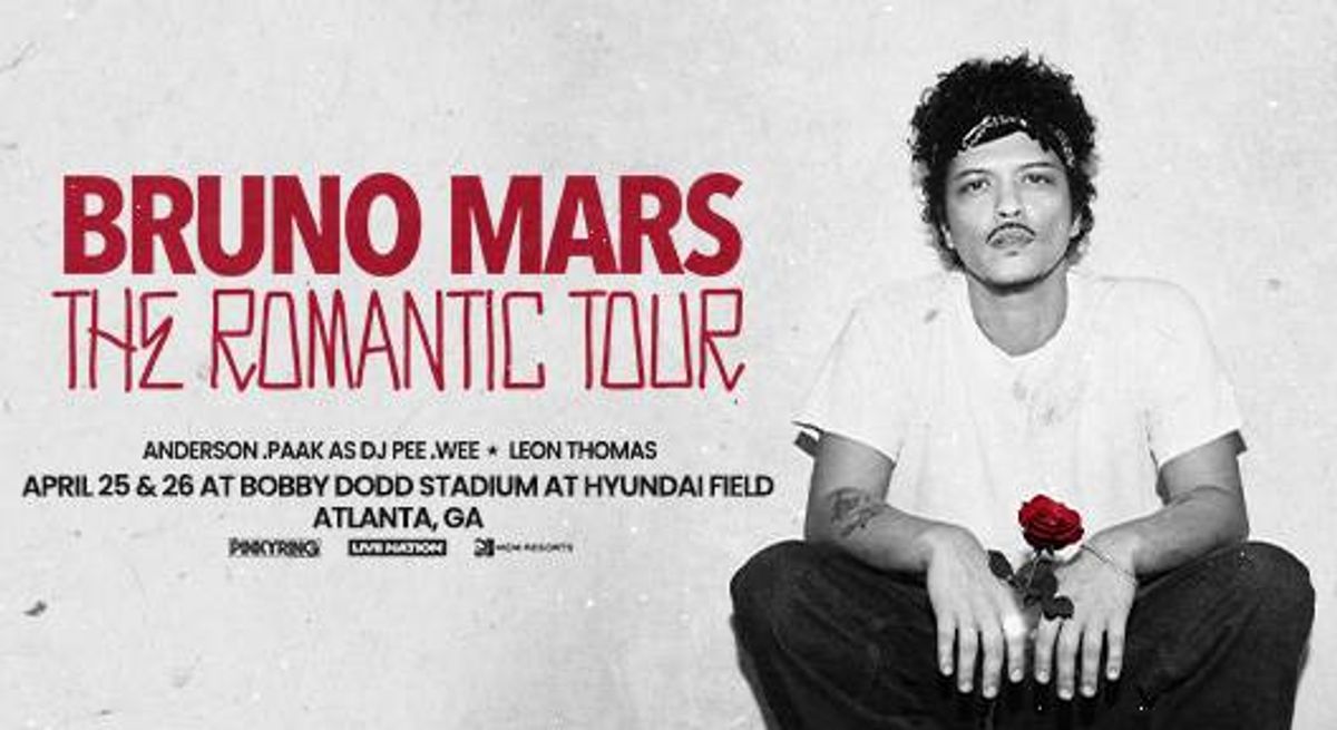 WIN TIX: Bruno Mars 2nd Show - 04/26/26