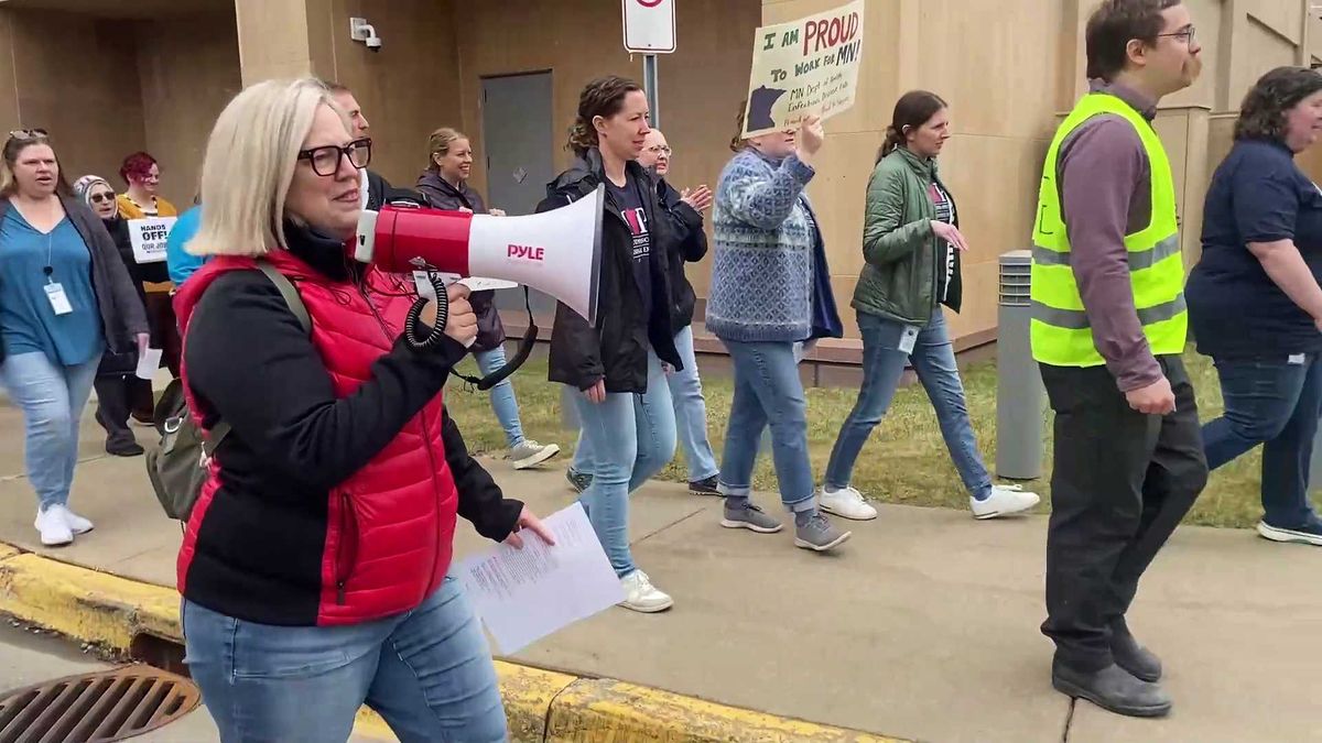 Protesters march in St. Paul fighting federal funding cuts to public health