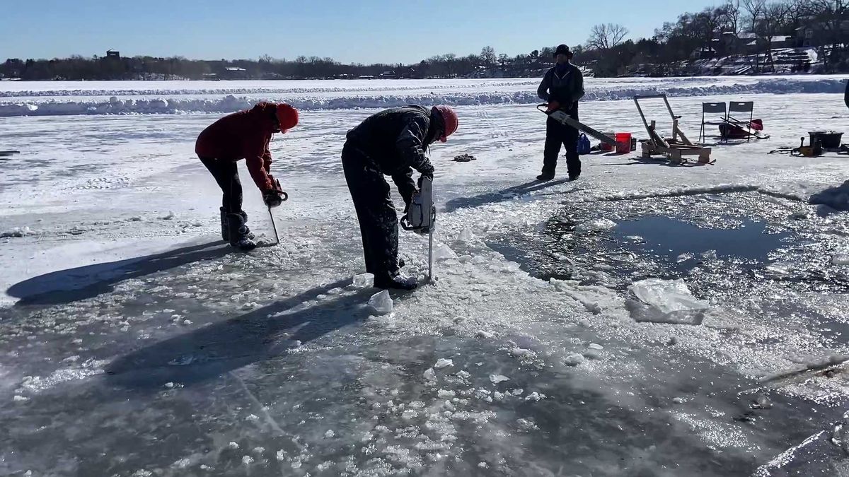 Ice Swim at Lake Johanna in Arden Hills, MN has winter water enthusiasts ready for the "thrill of the chill"