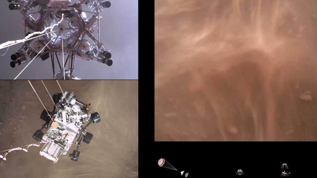 Breathtaking: NASA releases incredible Perseverance descent footage and first audio recordings from Mars