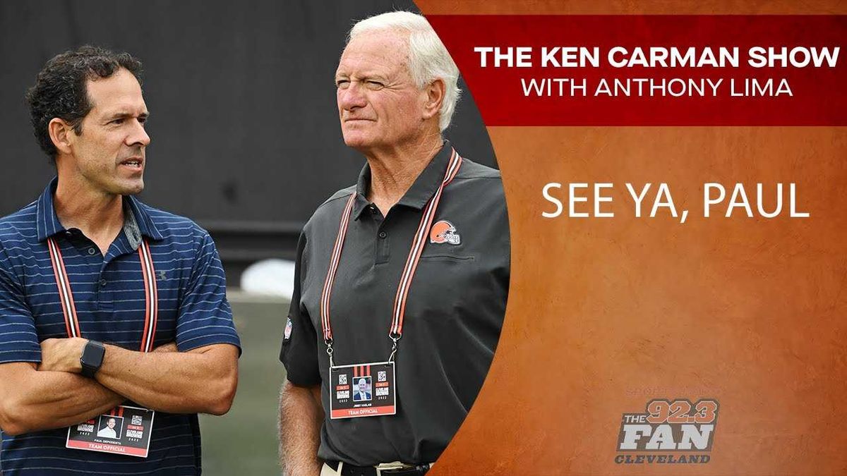 Ken Carman on Paul DePodesta's departure: I feel better today, as someone who wants the Browns to win