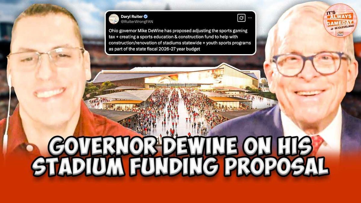 Governor Mike DeWine would like Browns stadium fight to be resolved locally, believes gaming tax increase will benefit all of Ohio