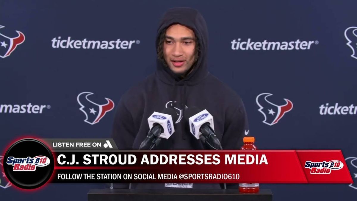 C.J. Stroud speaks on Texans' Wild Card matchup against Browns, growth throughout rookie season