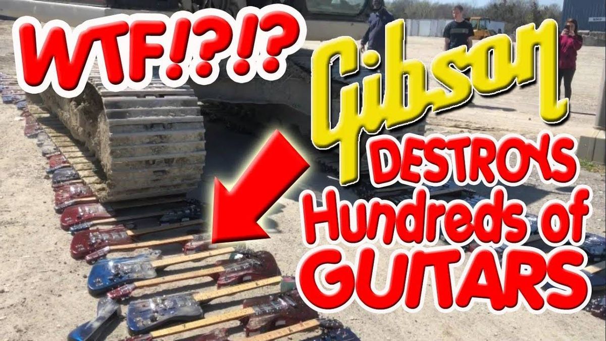 Watch: Gibson Destroys Hundreds of Electric Guitars