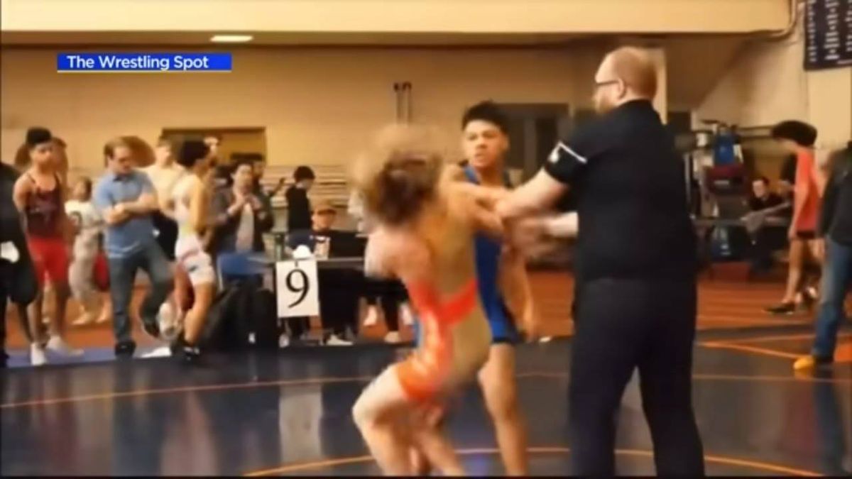 WATCH: High school wrestler sucker punches opponent