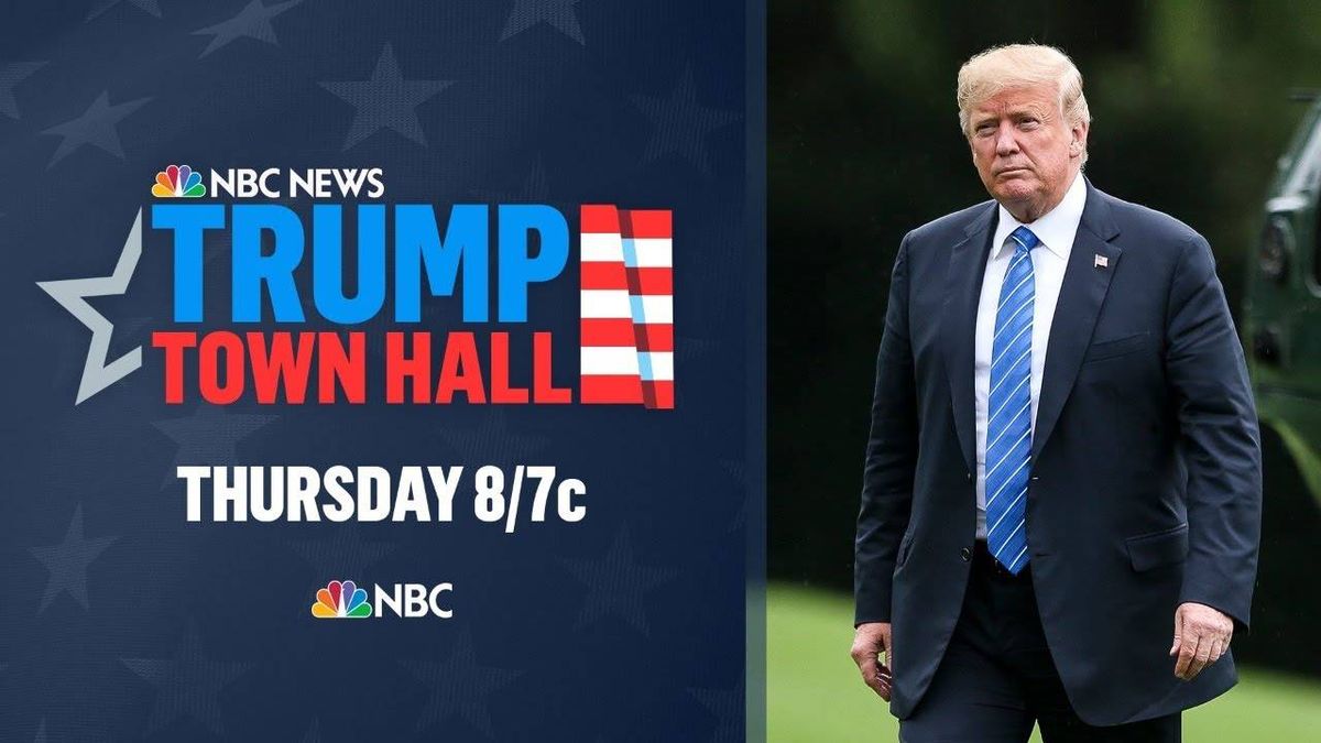 Donald Trump addresses voters in town hall