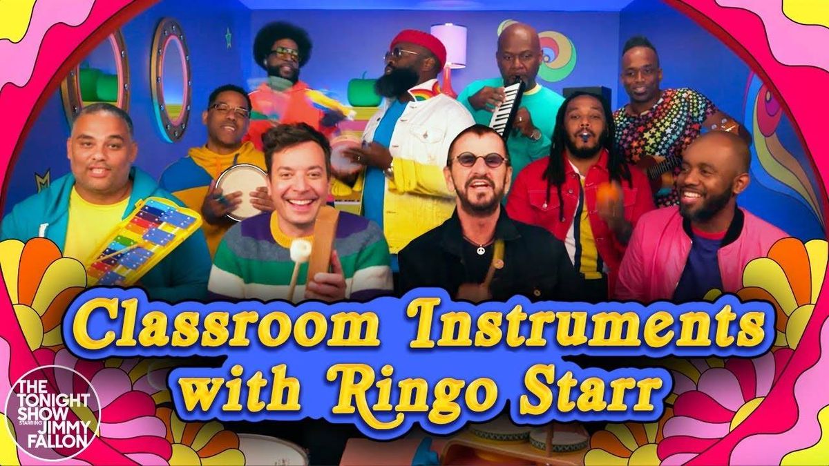 Ringo Starr Performs 'Yellow Submarine' With Classroom Instruments on 'Fallon'