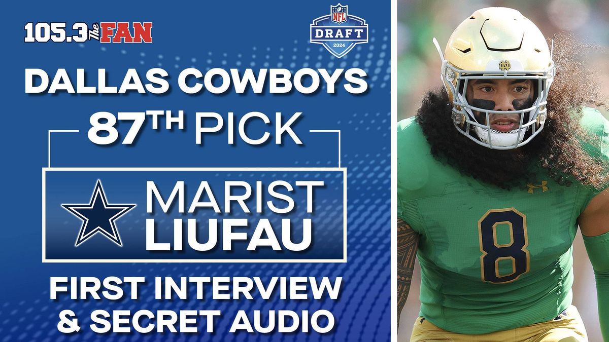 Cowboys LB Marist Liufau on being picked by Dallas, getting advice from cousin Puka Nacua