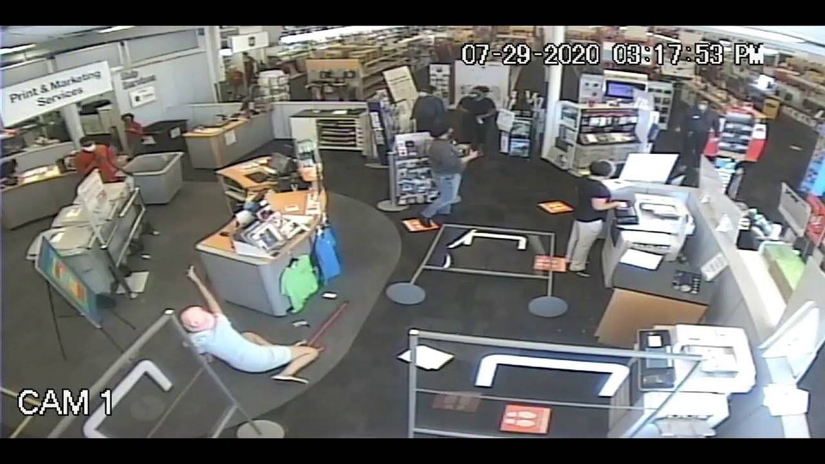 VIDEO: Woman, 54, breaks leg after violently thrown to ground at NJ Staples after asking fellow customer to wear mask