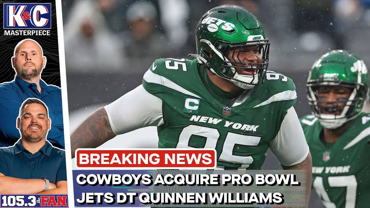 Blockbuster: Cowboys acquire Pro Bowl Jets DT Quinnen Williams for multiple picks