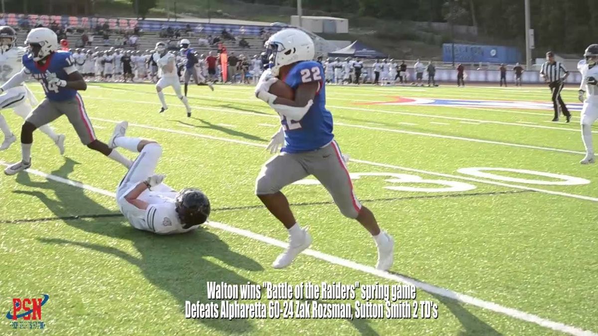 Walton defeats Alpharetta in "Raiders Battle" spring game