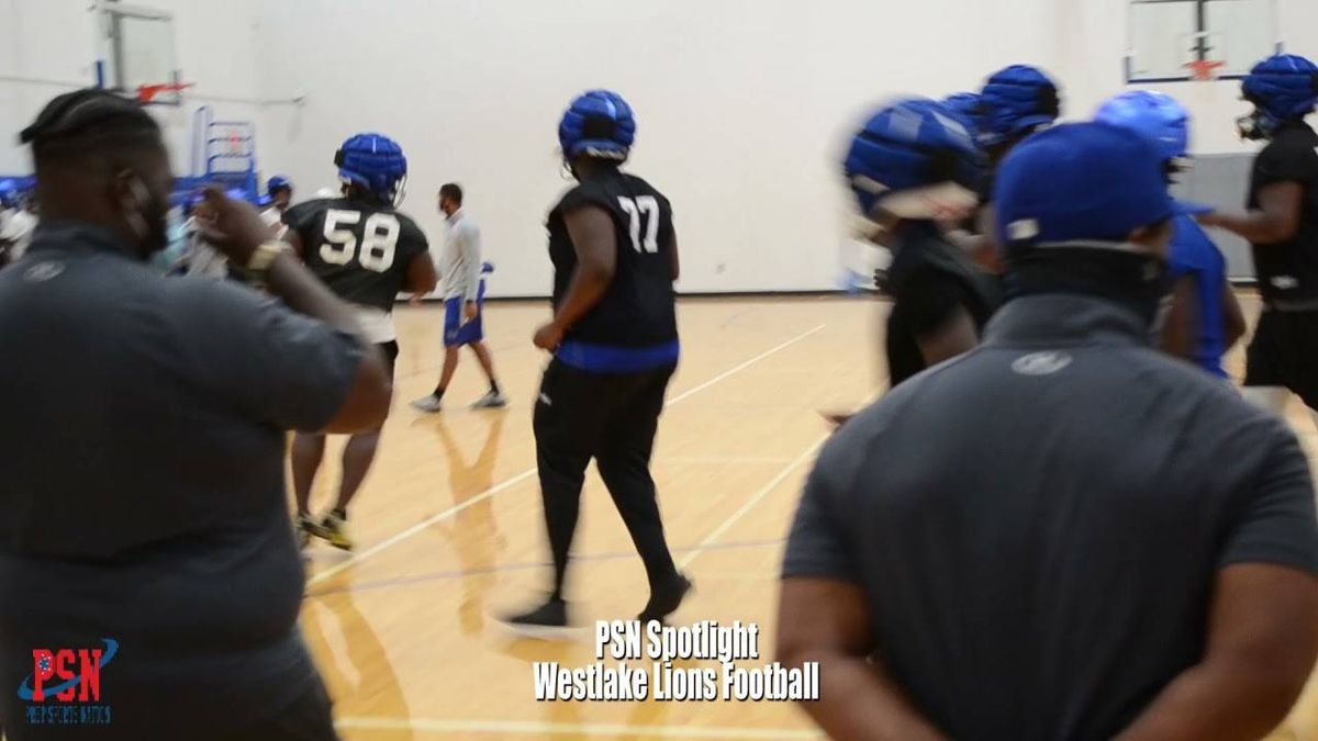 Westlake Lions football "working to get past that step" says head coach Bobby May