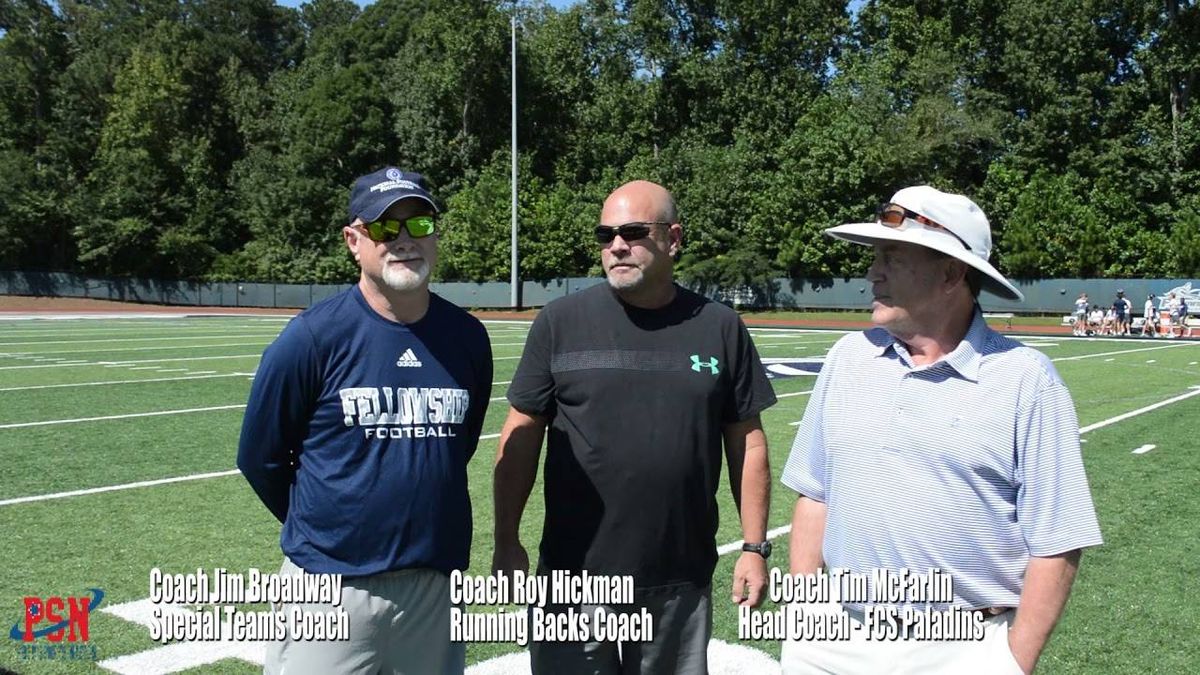 "It's new and exciting" legendary coach Tim McFarlin on taking over Fellowship Christian football